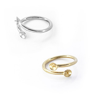 Komponent pro prstýnek z chirurgické oceli - 1ks