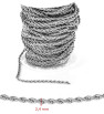 Ocelový řetízek 2,4mm Rope 304 - 1m