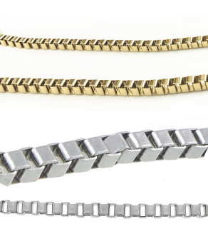 Stainless Steel Box Chain - 1m