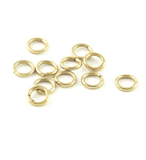 Light Gold Closed Jump Rings - 1PC