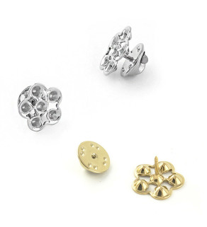 Nerezová brož - Odznak kytička 16mm