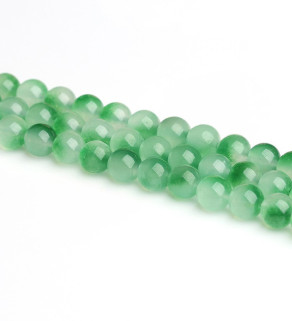 Zelený Chalcedon korálky 6mm - 60Ks