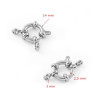 Ring Clasp 304 with beads 10-18mm - 1Pc